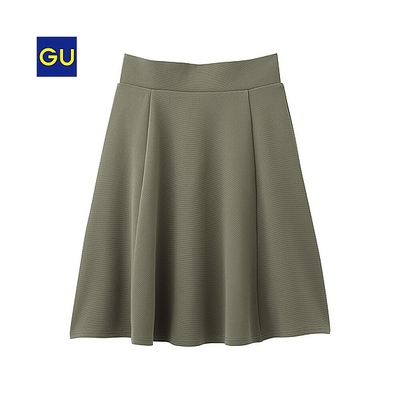 （GU）バックギャザーフレアスカート