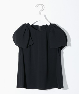 クロスフリルブラウス/全2色