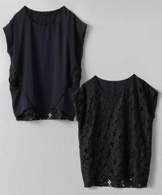 リバーシブルレースプルオーバーSS