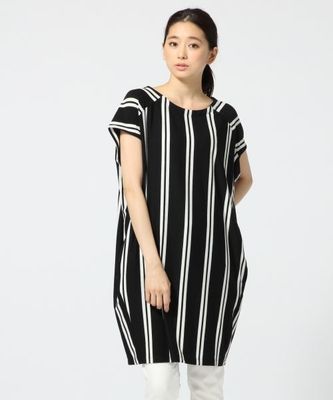 サックストライプワンピース