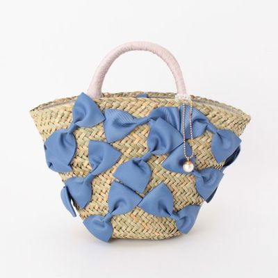 kakatoo グログランリボンカゴバッグ