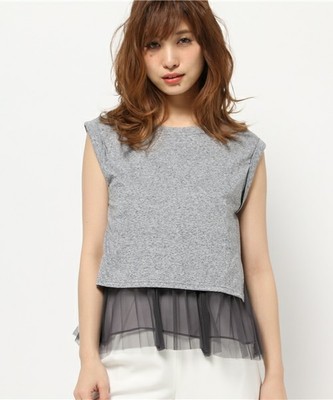 AULA AILA（アウラアイラ）レイアードプリーツトップ