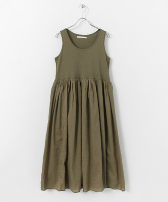 ギャザータンクマキシワンピース