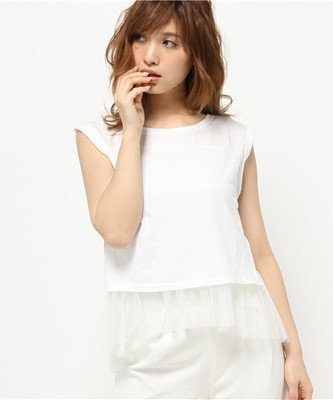 AULA AILA（アウラアイラ）レイアードプリーツトップ