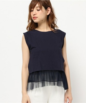 AULA AILA（アウラアイラ）レイアードプリーツトップ