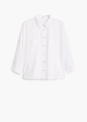 胸ポケット付きチェックシャツ