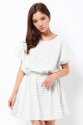 【2way】肩リボンワンピ