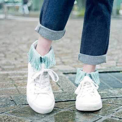 フリンジショートブルー