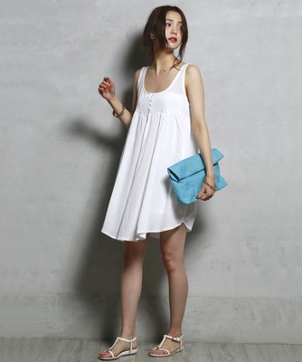 ギャザーチュニックワンピース