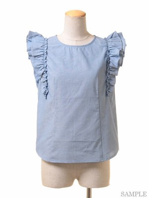 ボリュームフリルブラウス