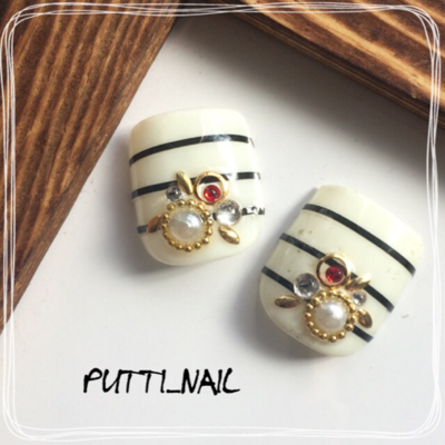 ボーダー☆ペディネイルチップ