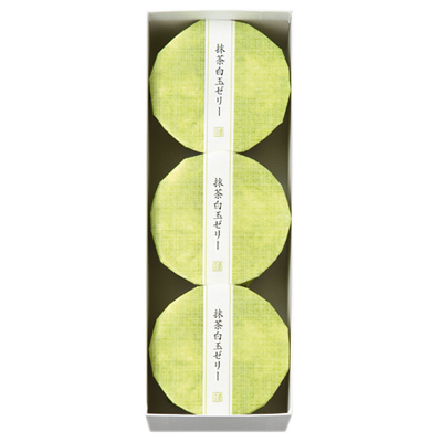 抹茶白玉ゼリー3個入