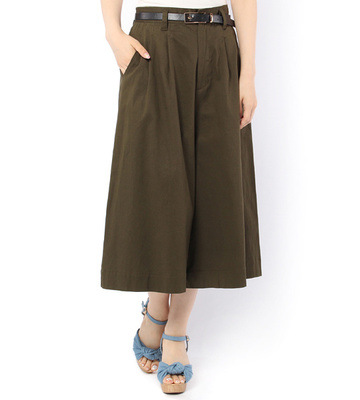 PAGEBOY　ベルト付ツイルガウチョパンツ