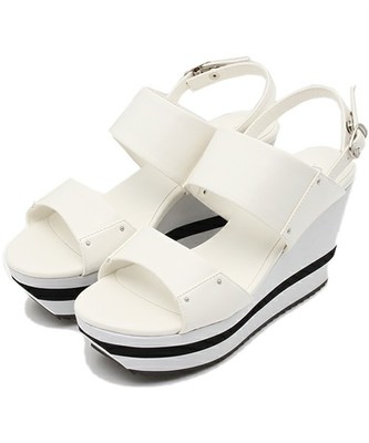 Wワイドベルトボーダーソールスポサン