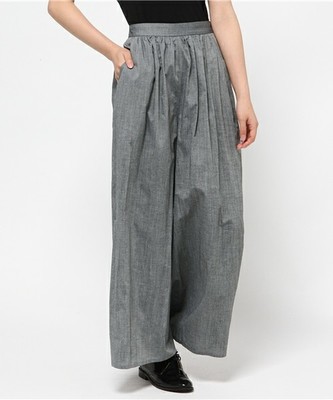 ギャザーワイドパンツ／Adam et Rope