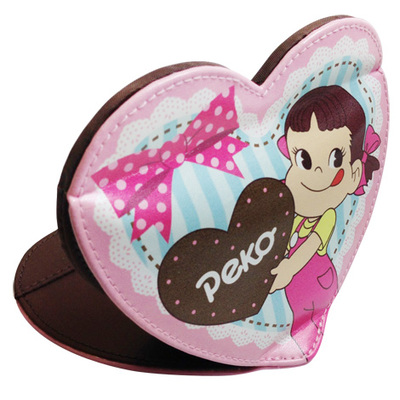 ペコちゃんハート型ミラー