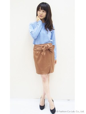 ウエストリボンラップスカート