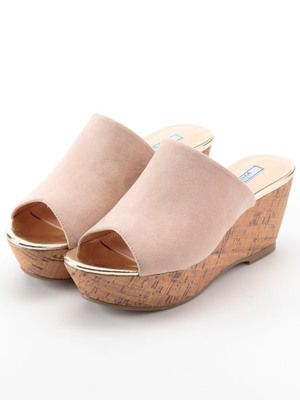 【ILIMA】メタリックポイント厚底サンダル