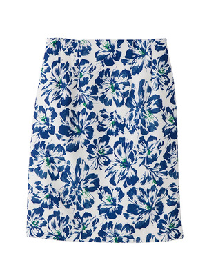 COCODEAL（ココディール）フラワープリントタイトスカート