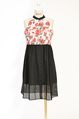 ブルーミングフラワーワンピース