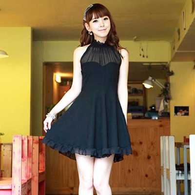 OVoVO シフォンワンピース