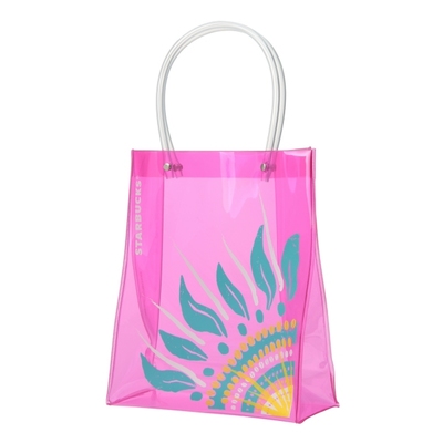 クリアバッグ　サンピンク