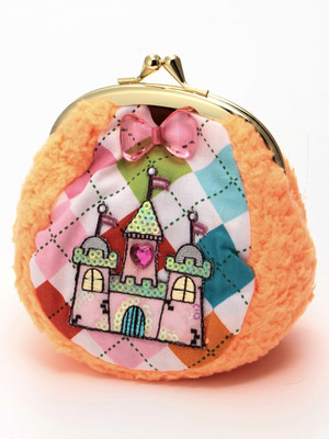 ワッペンがま口ポーチ