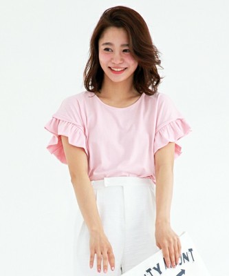 袖フリルトップス/BLONDY ReLISH