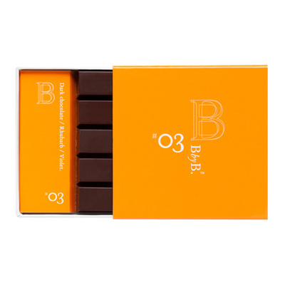 ダークチョコレート/ルバーブ/バイオレット