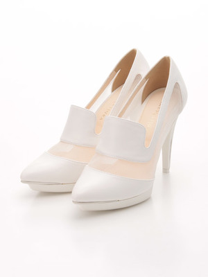 チュールレースオペラパンプス