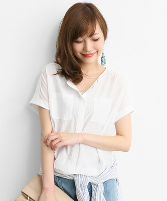 綿シルクプルオーバー