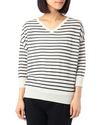 ミリオンアイス地Vネックニットプルオーバー