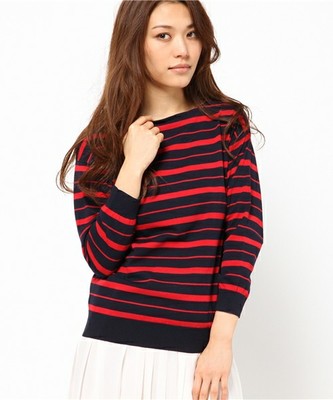 ハイツイストボーダーニット