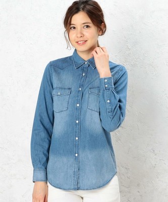 GC INDIGO DNM ウエスタン シャツ