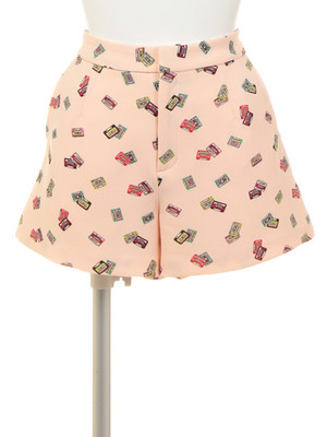 カセット柄ショートPT