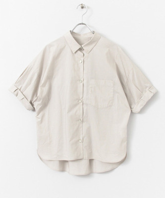 タイプライターBACKタック半袖シャツ