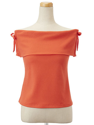 サイドレースアップカットトップス