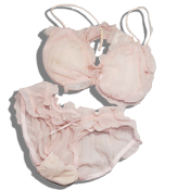 soft bra&shorts pleats pink (f01)