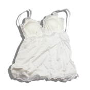 soft camisole bra&shorts cotton white (f09)