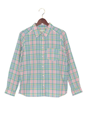 インド チェックシャツ