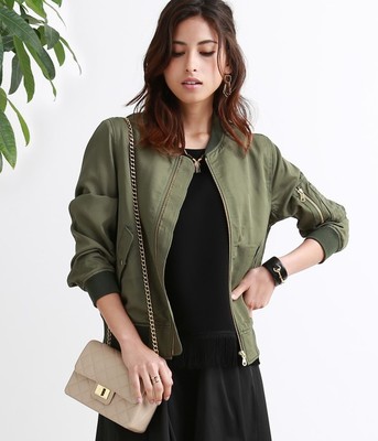 【予約】 MA-1 ジップアップブルゾン