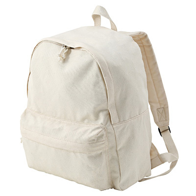 撥水コットンリュック 生成