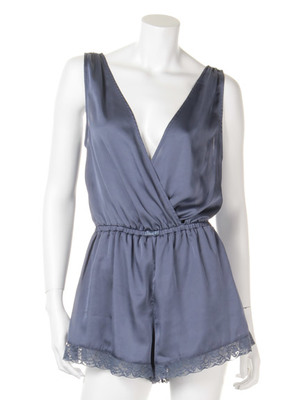 gelato pique (ジェラートピケ) シフォンレースロンパース