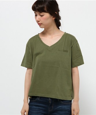 Kastane】ドライタッチVネックTシャツ