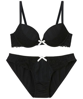 ストライプシフォン×ブラックレース