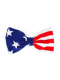 Stars & Stripes Printed Small Bow Hair Clip