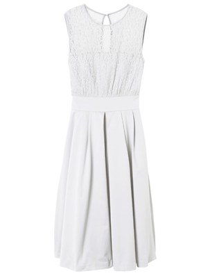 レースベアガウチョドレスワンピース