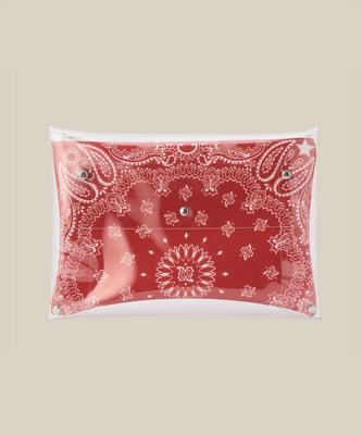 バンダナ柄クラッチバッグ