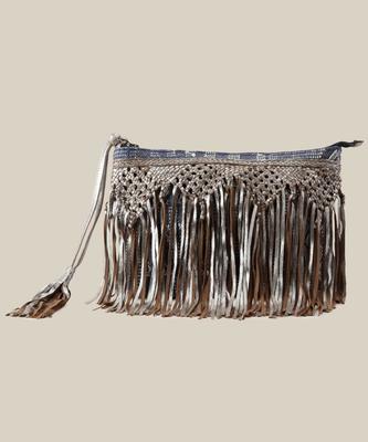 ジャガードクラッチバッグ