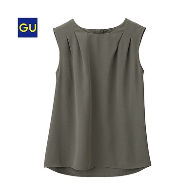 (GU)バックジッププルオーバー(ノースリーブ)